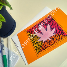 Load image into Gallery viewer, Postcard Orange Leaf
